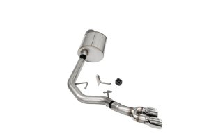 Ford F-150 Performance Exhaust - Front of Tire Exit - CORSA Performance - Sport Cat-Back with Twin 3.5in. Pro Series Tips - Polished - `21-`25